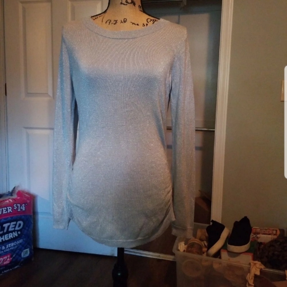 Maurices!! Sparkle grey sweater dress/shirt